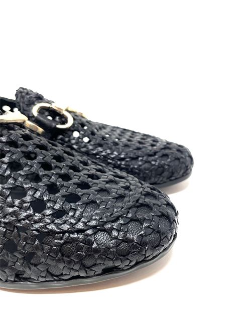 Mocassino donna intrecciato IL LACCIO | 3758PELLEBLACK